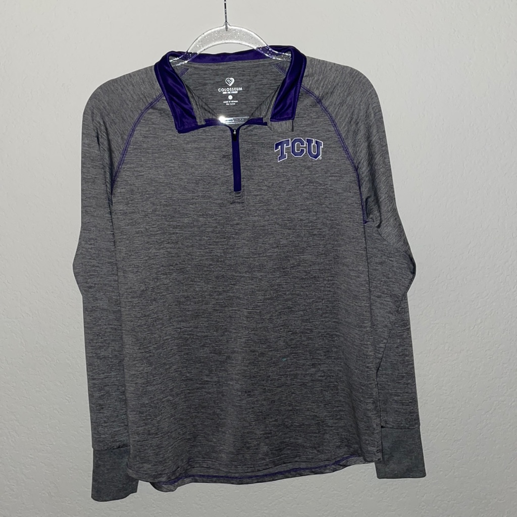 Tcu Zip Pullover